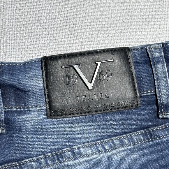 Versace 19-69 Abbigliamento Sportivo SRL Jeans Mens 34x32 Stretch Milano Italia - Picture 9 of 15